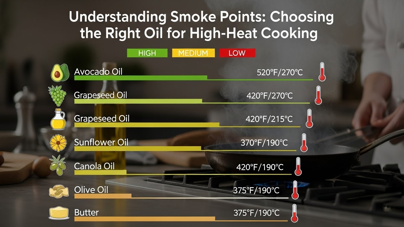 Understanding Smoke Points: Choosing the Right Oil for High-Heat Cooking